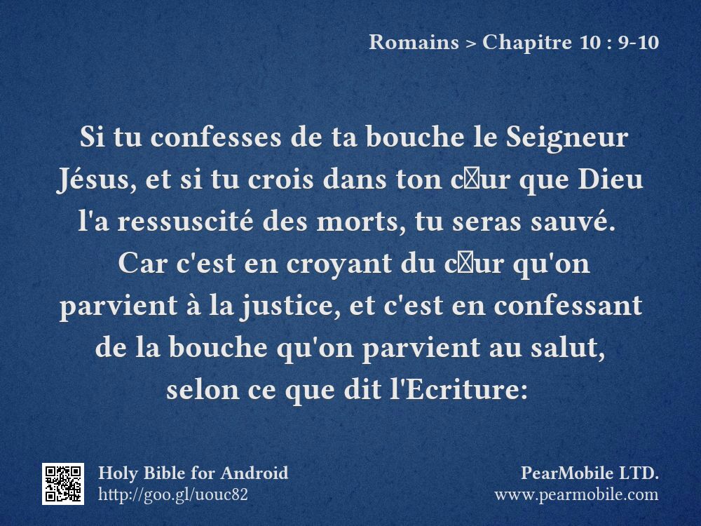 Romains, Chapitre 10:9-10